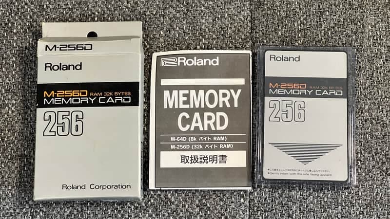 Roland M-256D Memory Card In Original Box